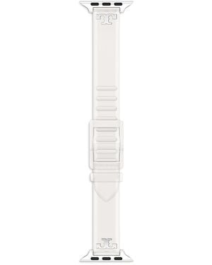 Tory Burch T Wrap Jelly Band For Apple Watch, 38-46Mm - White