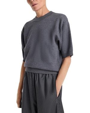 Rohe Compact Knitted Wool Top - Gray