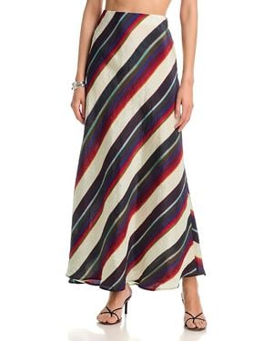 Christopher John Rogers Morris Stripe Bias Midi Skirt - Multicolor