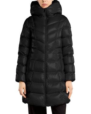 Moncler Marusse Hooded Mid Length Down Jacket - Black