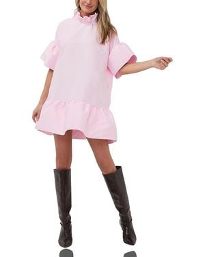 Marielle Stokkelaar Blair Turtle-Neck Dress - Pink