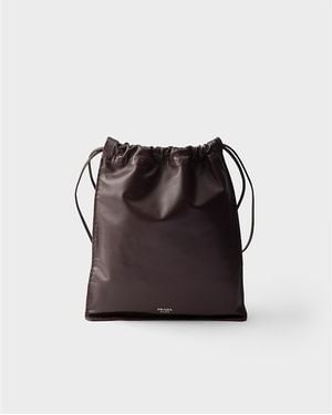 Prada Wish Nappa Leather Pouch - Black