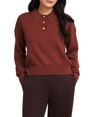 Hobbs Connie Polo Sweater - Red
