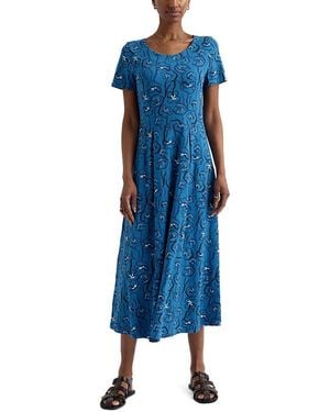 Seasalt Cornwall Short Sleeves Veronica Dress - Blue