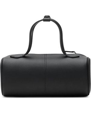 Freja Jane Structured Faux Leather Top Handle Bag - Black