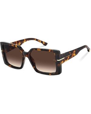 Victoria Beckham Square Sunglasses, 57Mm - Brown