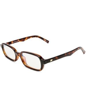Le Specs Pilferer Rectangular Light Glasses, 53Mm - Natural