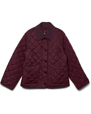 Vero Moda Emily Quilted Short Jacket - Purple