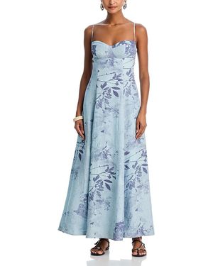Jonathan Simkhai Rudie Bustier Maxi Dress - Blue