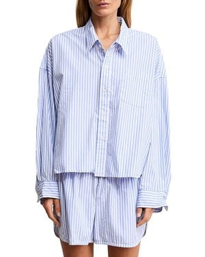 Denimist Cropped Shirt - Blue