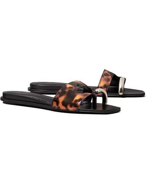 Tory Burch Pierced Slides - White