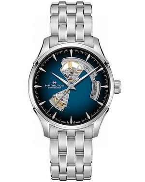Hamilton Jazzmaster Open Heart Watch, 40Mm - Metallic