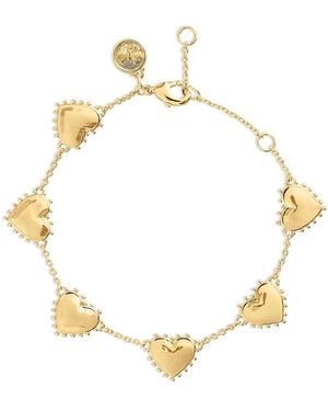 Anabel Aram Heart Station Bracelet - Metallic