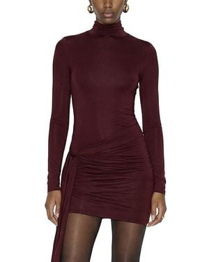 Ronny Kobo Morwen Ruched Mini Dress - Purple