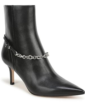 FAVORITE DAUGHTER Tate Leather Ankle Boots - Black