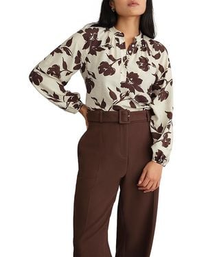 Hobbs Sherry Blouse - Brown