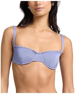 Onia Marilyn Bikini Top - Blue