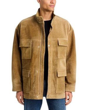 Arma Doran Gritty Suede Jacket - Brown
