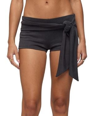 Edikted Clyde Tie Waist Shorts - Blue
