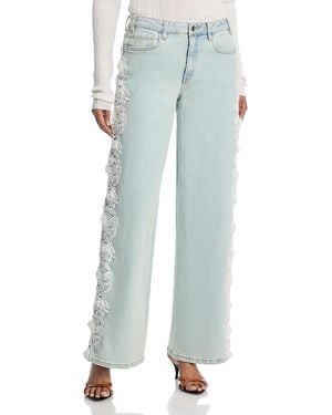 Generation Love Esme High Rise 3D Lace Combo Jeans - Blue