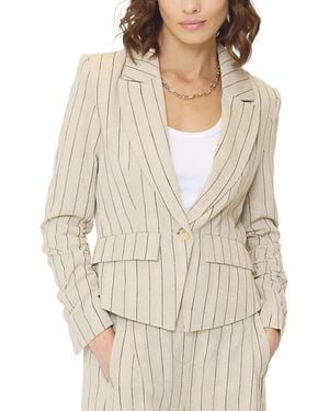 Central Park West Rose Dickey Blazer - Natural