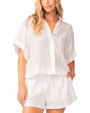 PQ Swim Amira Linen Shorts - White