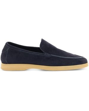 BOGGI Suede Leather Loafers - Blue