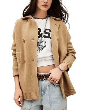 Ba&sh Vesta Cardigan Sweater - Natural