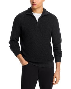 Rag & Bone Joel Merino Half Zipper Sweater - Black