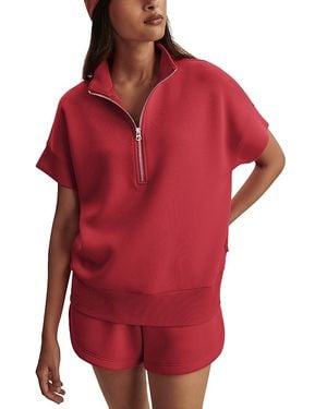 Varley Ritchie Short Sleeve Sweatshirt - Red