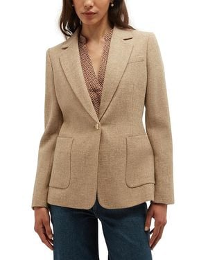 Hobbs Lilla Wool Jacket - Natural