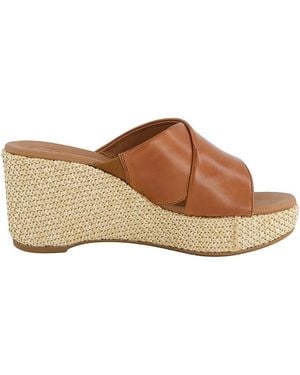 Paul Green Ashley Wedge Sandals - Brown