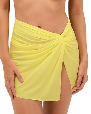 ViX Karen Mini Skirt Cover Up - Yellow