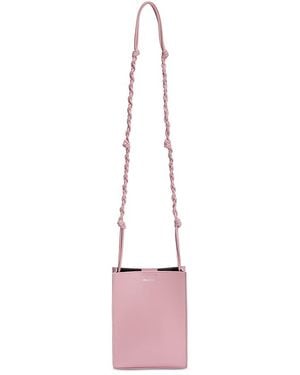 Jil Sander Tangle Leather Shoulder Bag - Pink