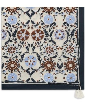 Gerard Darel Dahlia Silk Scarf - Blue