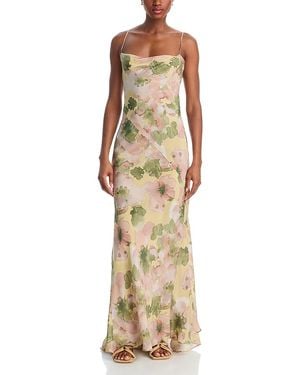 Paris Georgia Basics Clio Silk Dress - Metallic
