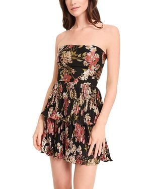Dress the Population Libby Floral Tiered Mini Dress - White