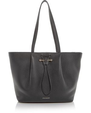 Strathberry Osette Leather Shopper Tote - Black