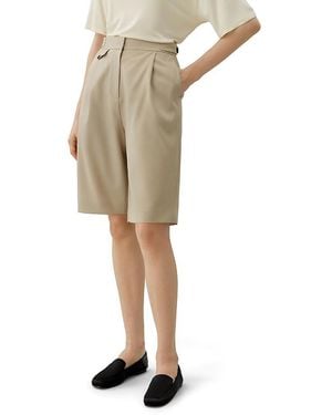 LILYSILK Wool Silk Bermuda - Natural