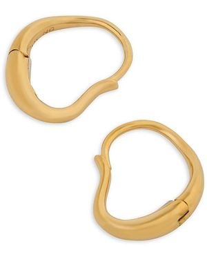 Nina Gordon Ventee Hoops - Metallic