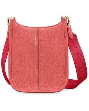 Maison De Sabre Leather Mini Saddle Bag - Red