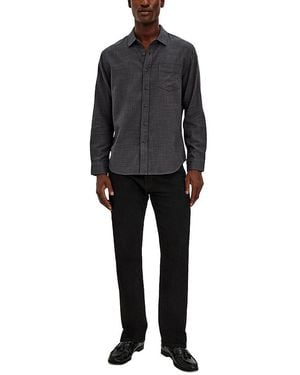 Rails Wyatt Woven Cotton Pocket Shirt - Black