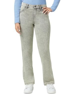 Hue Ultra Soft High Rise Denim Baby Bootcut Leggings - Gray