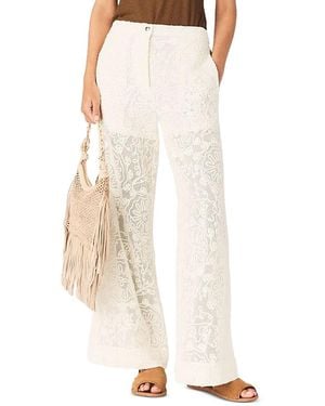 Maje Paros Guipure Lace Pants - White