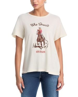 The Great X Stetson Boxy Graphic Tee - White