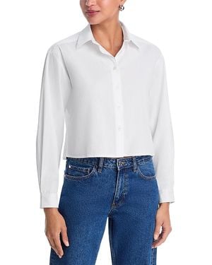 PERFECTWHITETEE Naomi Crop Shirt - White