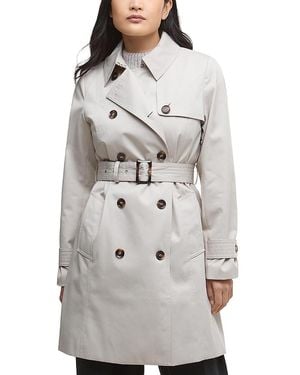 Barbour Greta Showerproof Trench Coat - Grey