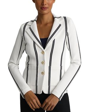 St. John Cite Crepe Knit Jacket - Gray