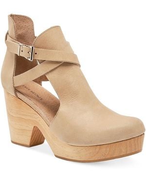 Free People Cedar Leather Platform Pumps - Natural
