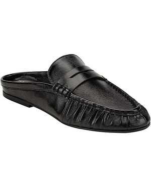 Marc Fisher Jaynie Leather Mules - Black